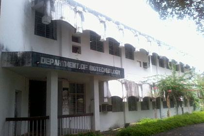 Department of Biotechnology , University of Calicut Department of Biotechnology , University of Calicut